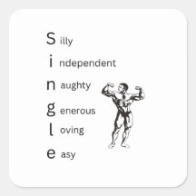 Single Akronym Aufkleber