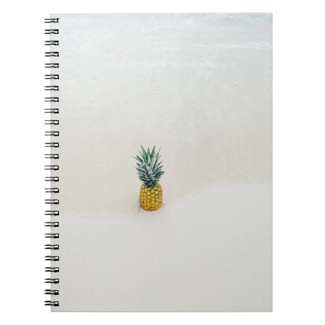 Single Ananas am Strand Notizblock (Vorderseite)