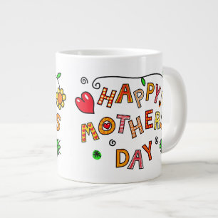 Single and Fun Happy Mothers Day Jumbo-Tasse