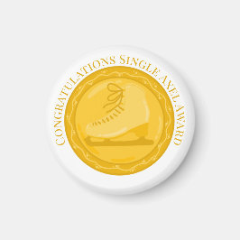 SINGLE AXEL AWARD Ice Skaten Special Achievement Magnet