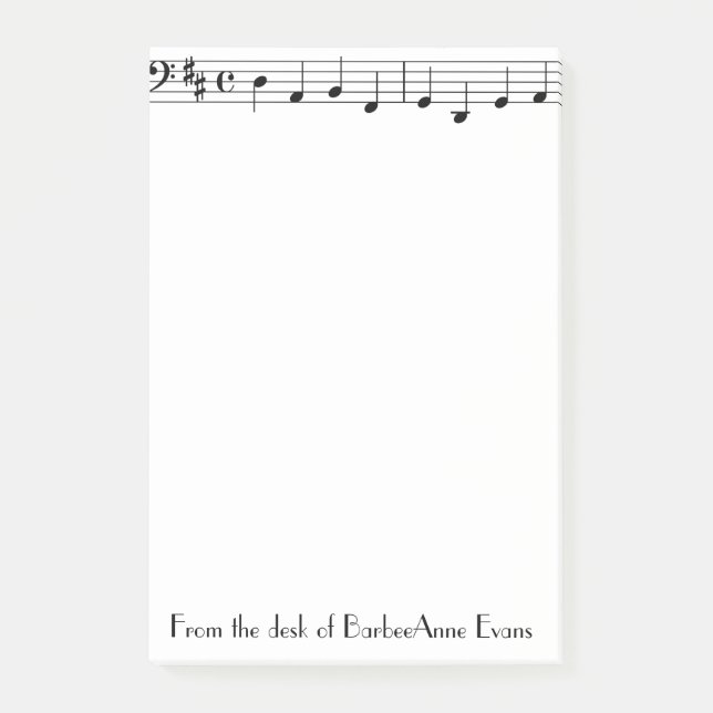 Single-Bar Post-it Klebezettel (Vorderseite)