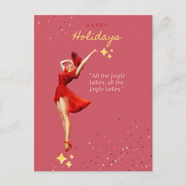 Single Bells Postkarte (Vorderseite)