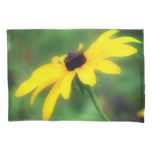Single Black Mit Augen Susan Daisy Blume Kissenbezug
