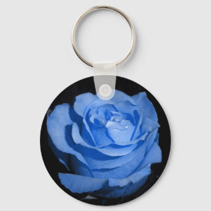 Single Blue Rose Schlüsselanhänger