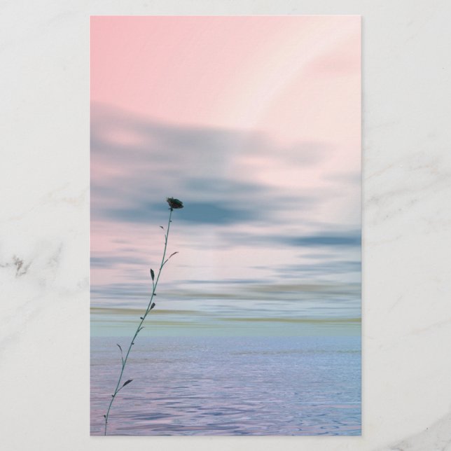 Single-Blume ~Sationery~ Briefpapier (Vorderseite)