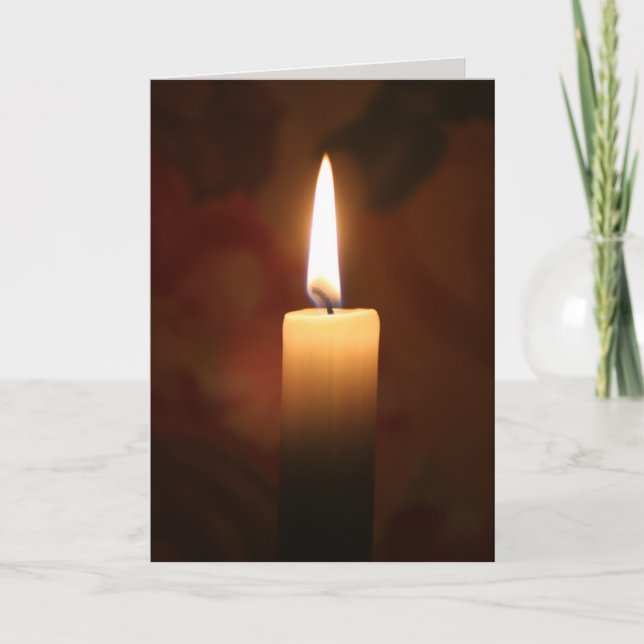 Single Candle Karte (Vorderseite)