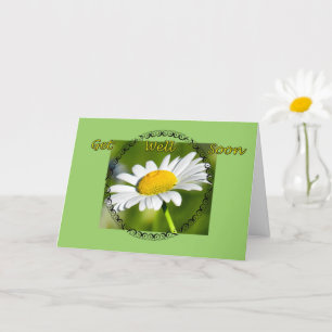 Single Daisy Get Well Card Karte