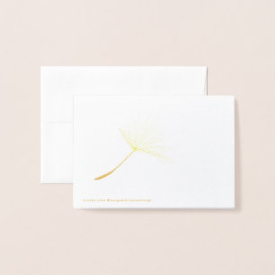 Single Dandelion Tuft Folienkarte