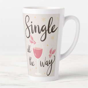 Single Die ganze Weihnachtszeit Latte Tasse