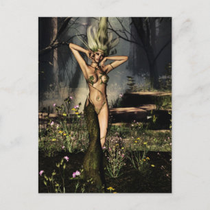Single Dryad Postkarte