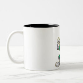 Single Foto Geschenk für Freunde und Familie Zweifarbige Tasse