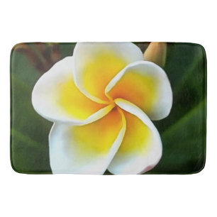 Single Frangipani Blossom Kunstvoll wandern im Val Badematte