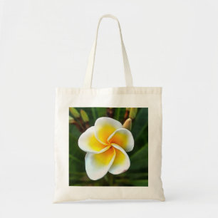 Single Frangipani Blossom Kunstvoll wandern im Val Tragetasche
