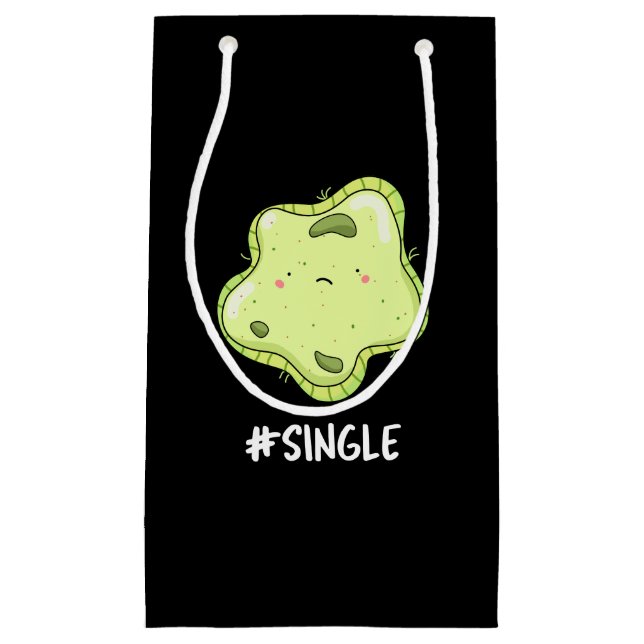 #Single Funny Solo Cell Biology Puk Dark BG Kleine Geschenktüte (Vorderseite)
