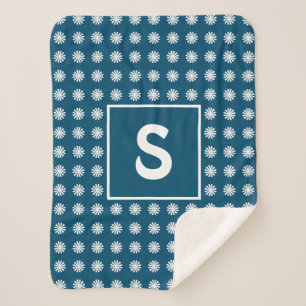 Single für Muster der Blumengeometrie Initial Nied Sherpadecke