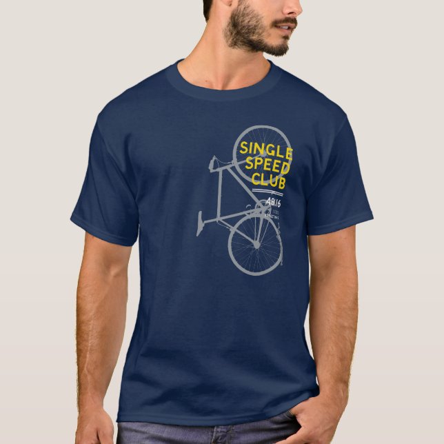 Single-Geschwindigkeits-Fahrrad-T-Shirt T-Shirt (Vorderseite)