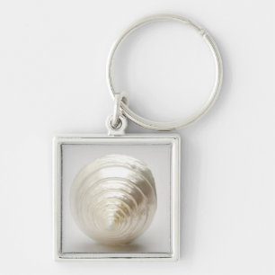 Single gewundener Seashell Schlüsselanhänger