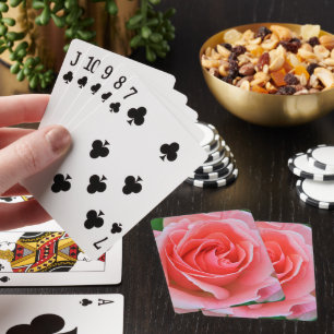 Single Große rosa Rosa Rosa Nah Spielkarten