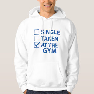 Single im Fitnessraum Hoodie