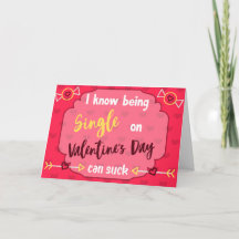 Single kann Valentinstag-Karte Sind zum Kotzen wer