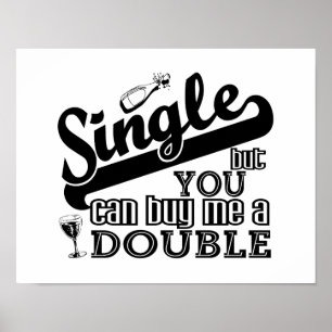 SINGLE-Kundenposter Poster