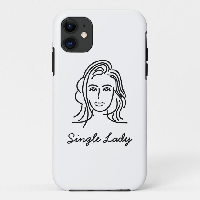 Single Lady Iphone Case (Rückseite)