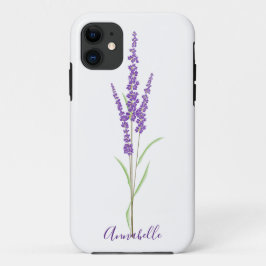Single Lavender Stem | PERSONALISIERT Case-Mate iPhone Hülle