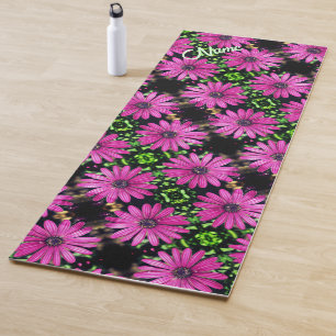 Single Lila Afrikanische Daisy Blume Personalisier Yogamatte