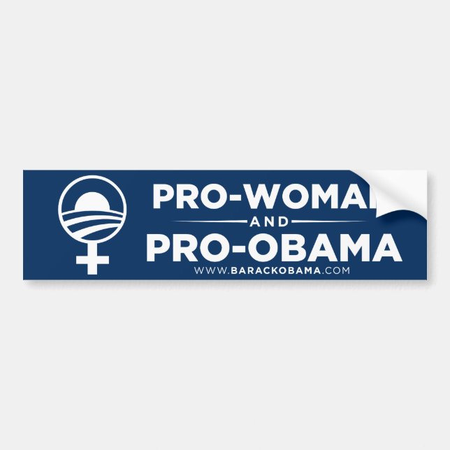 Single-Mamas für Obama-Autoaufkleber Autoaufkleber (Vorne)