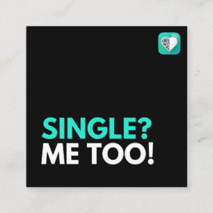 SINGLE MICH AUCH QUADRATISCHE VISITENKARTE
