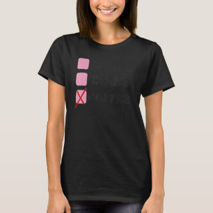 Single Nehmen Sie Kaffee Beziehung Karo Status T-Shirt