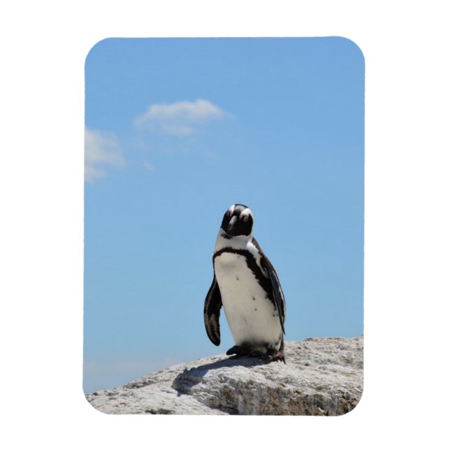 Single Niedlich Pinguin und Blue Sky Magnet (Vertikal)