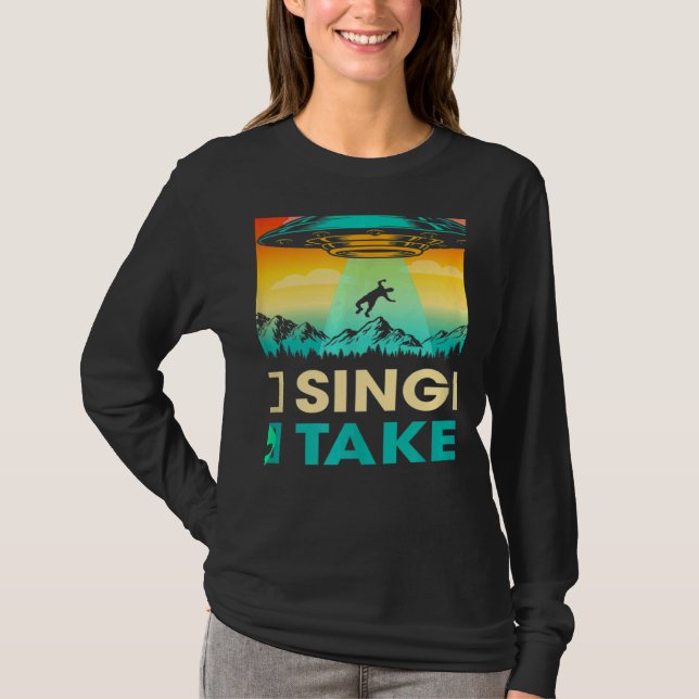 Single Or Taken  Alien UFO Valentine's Day Men Wom T-Shirt (Vorderseite)