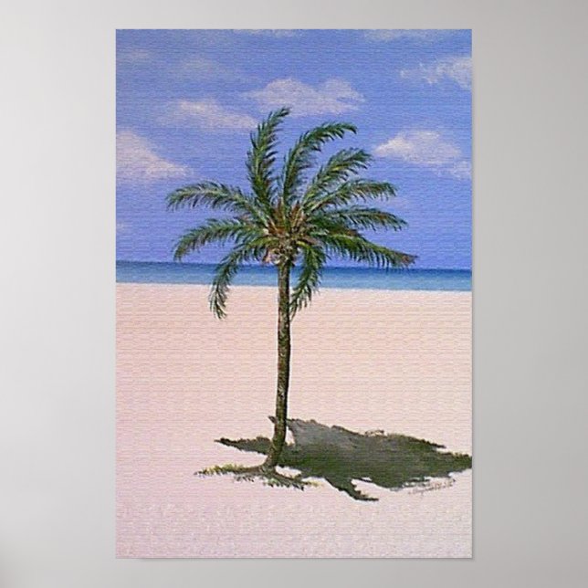Single Palm Tree Poster (Vorne)