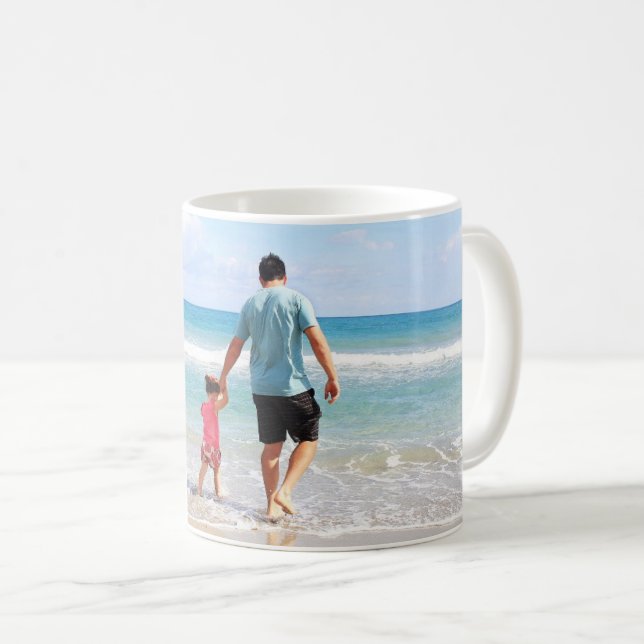 Single Panoramaaussicht nach Kundenwunsch Foto Kaffeetasse (VorderseiteRechts)