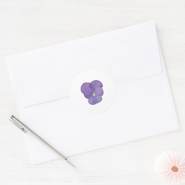 Single Pansy Blume Aufkleber (Umschlag)