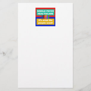 Single Payer Healthcare - Das ist es, was die Mens Briefpapier