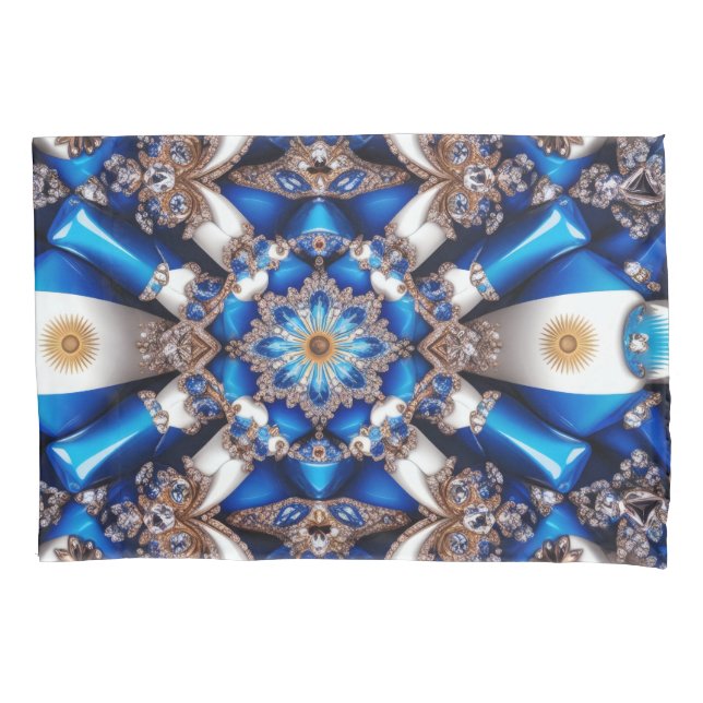 Single Pillowcase mit argentinischen Farben Kissenbezug (Vorderseite)