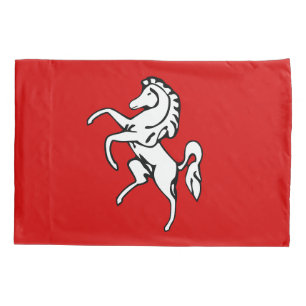 Single Pillowcase mit der Flagge von Kent, England Kissenbezug