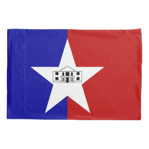 Single Pillowcase mit der Flagge von San Antonio Kissenbezug