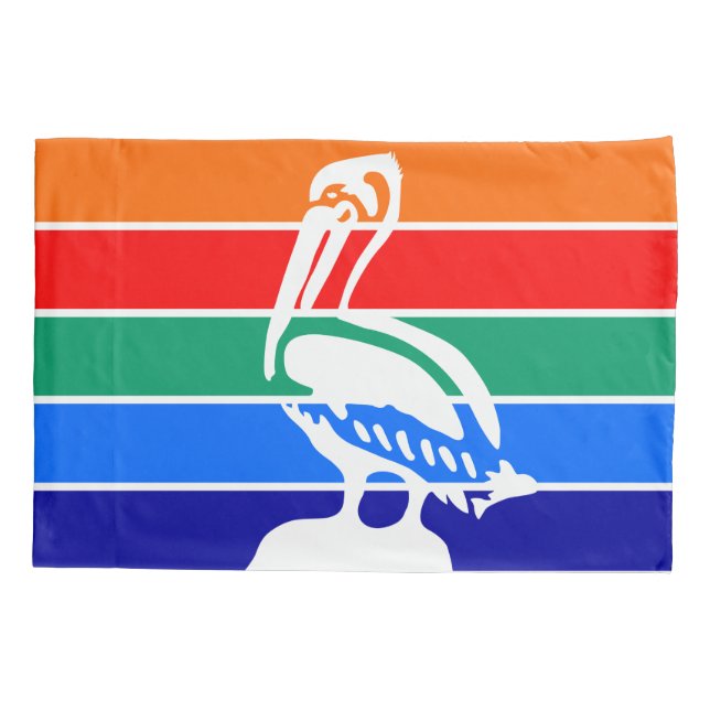 Single Pillowcase mit St. Petersburger Flagge Kissenbezug (Rückseite)