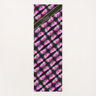 Single Pink Cosmos Blume Muster Personalisiert Yogamatte
