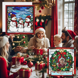 Single Poinsettias Imitate Hartglas