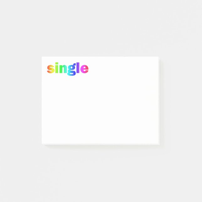 Single Post-it Klebezettel (Vorderseite)