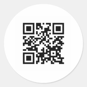 Single Property Website QR CODE Runder Aufkleber