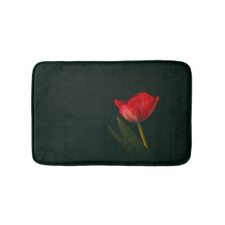 Single Red Tulip Badematte