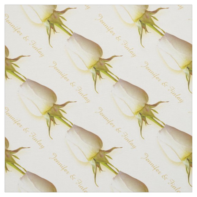 Single Rosa Hochzeit individuelle Name Stoff (Muster)