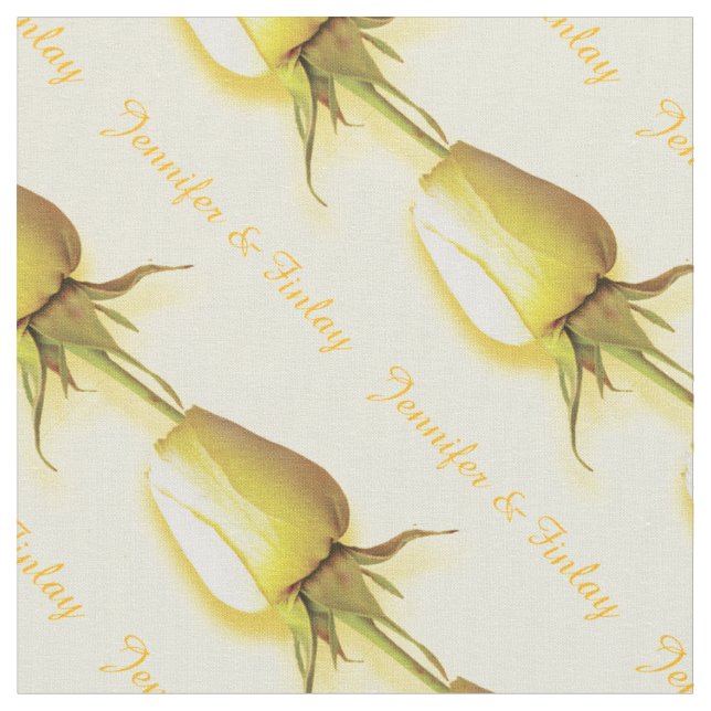 Single Rosa Hochzeitskleid individuelle Name Stoff (Nahaufnahme)
