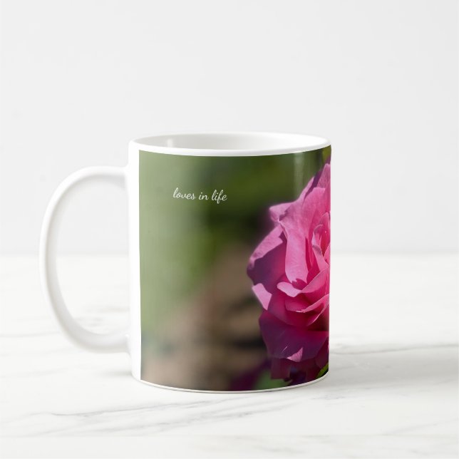 Single Rosa Rose Kaffeetasse (Links)