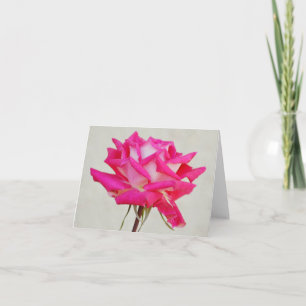 Single Rosa Rose von Gertie's Garden Note Card Karte